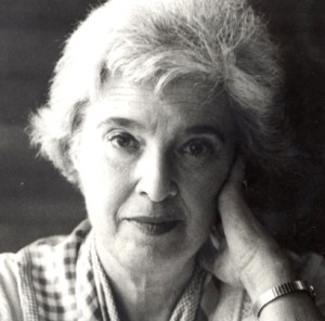 Image description: A black-and-white headshot of Gerda Lerner.