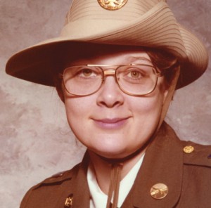 A headshot of Miriam Ben Shalom in her drill sergeant uniform.