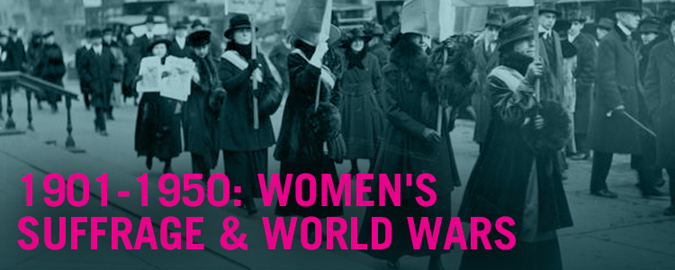 1901-1950: Women's Suffrage and World Wars