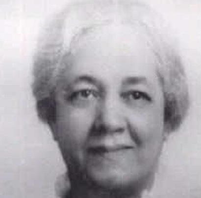 Image description: A black-and-white headshot of Mabel Watson Raimey.