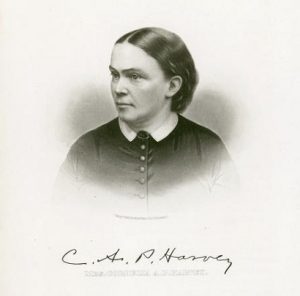 Image description: A black-and-white headshot of Cordelia Harvey.